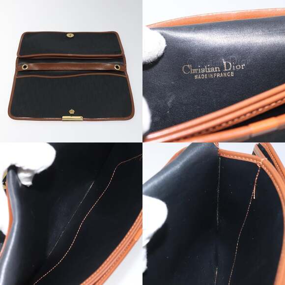 DIOR Trotter Canvas Shoulder Bag Black - Picture 11 of 12